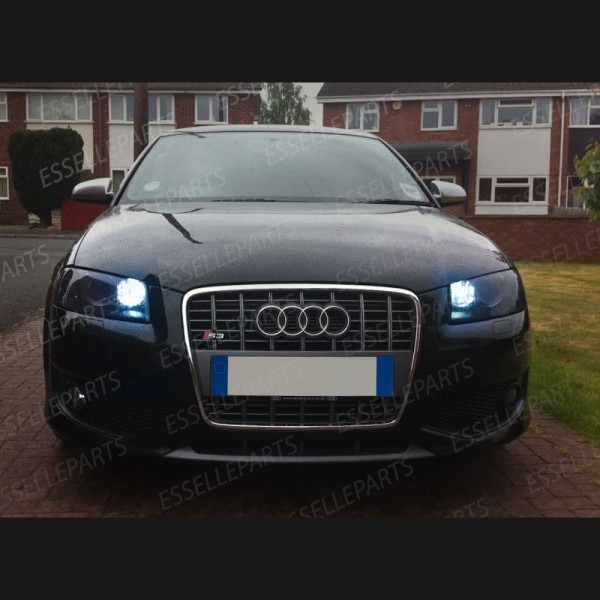 Coppia Lampade P21W Alogene Effetto LED Bianco Luci diurne DRL Audi A3 8P con xenon