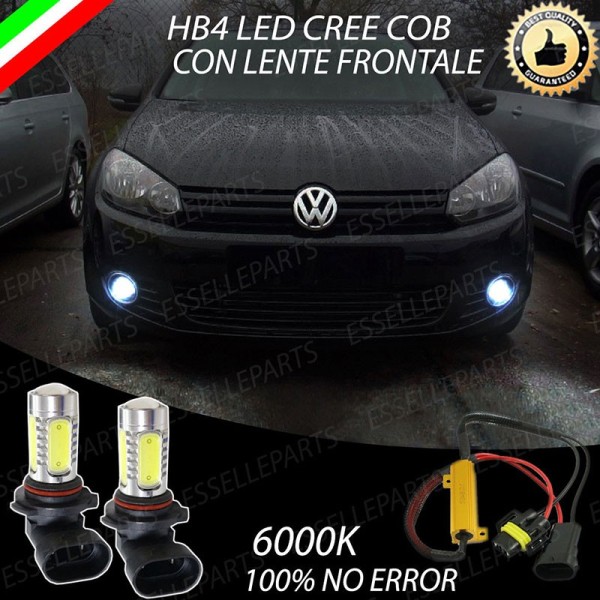 Luci Fendinebbia HB4 LED 900 Lumen 6000K VW GOLF 6 con allestimento standard