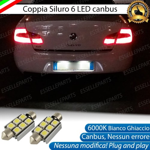 Luci Targa 6 LED Canbus 6000K per Skoda Superb 2