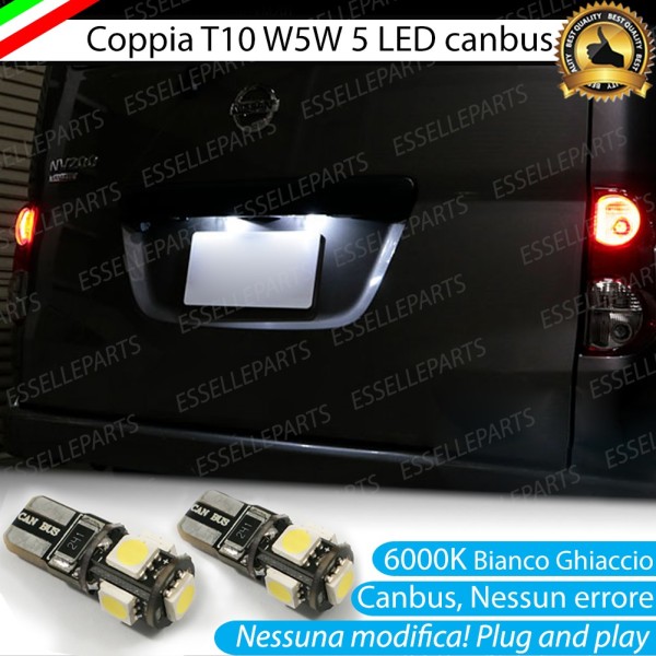 Luci targa 5 LED Canbus