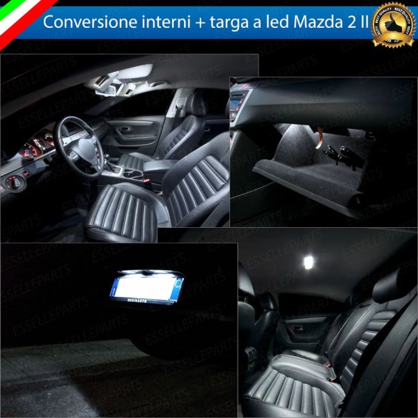 Led interni + Targa Mazda 2 MK2