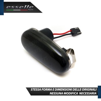 PLACCHETTE STATICHE NERE LATERALI A LED PER FRECCE SPECIFICHE PER ALFA ROMEO MITO