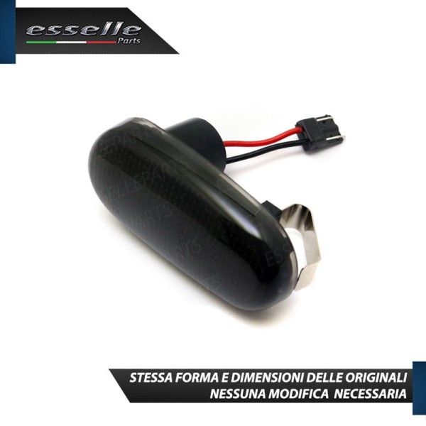 PLACCHETTE STATICHE NERE LATERALI A LED PER FRECCE SPECIFICHE PER FIAT BRAVO II