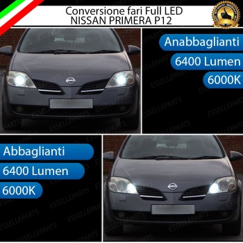 Conversione Fari Full LED 6000k canbus NISSAN PRIMERA III Luce Bianca