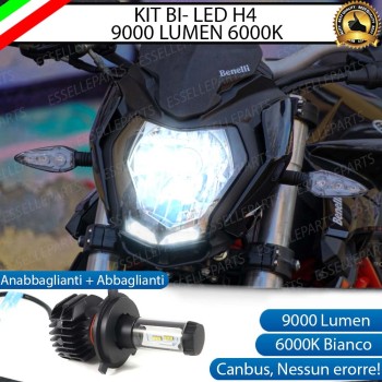 Kit Full LED Lampada H4 9000 LUMEN Anabbagliante Abbagliante BENELLI BN 125