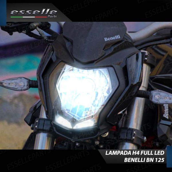 Kit Full LED Lampada H4 9000 LUMEN Anabbagliante Abbagliante BENELLI BN 125