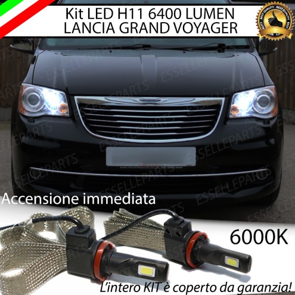 Kit Full LED Abbaglianti H11 6400 LUMEN LANCIA GRAND VOYAGER