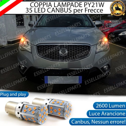 Coppia Frecce Anteriori PY21W 35 LED Canbus SSangYong Korando III