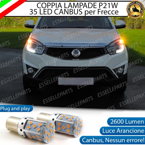 Coppia Frecce Anteriori P21W 35 LED Canbus SSangYong Korando MK3 Dal 2013