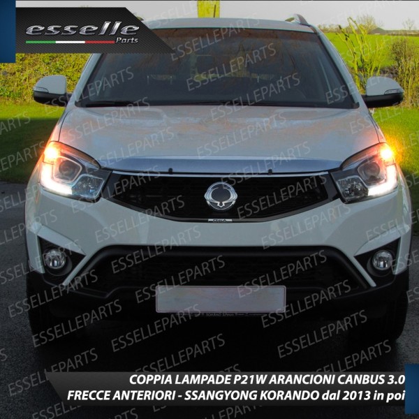 Coppia Frecce Anteriori P21W 35 LED Canbus SSangYong Korando MK3 Dal 2013