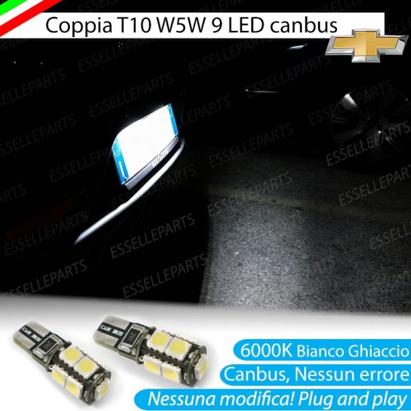 Luci targa 9 LED Canbus