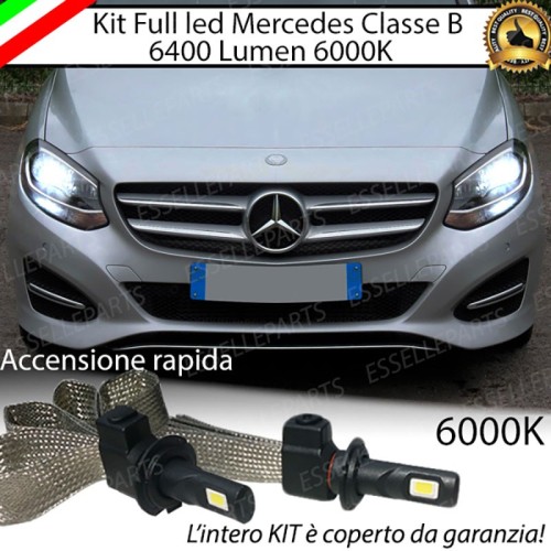 Kit Full LED H7 6400 Lumen 6000K Anabbaglianti MERCEDES CLASSE B W246 RESTYLING