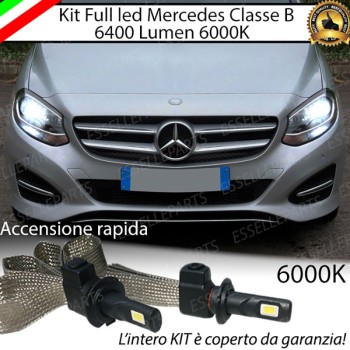 Kit Full LED H7 6400 Lumen 6000K Anabbaglianti MERCEDES CLASSE B W246 RESTYLING