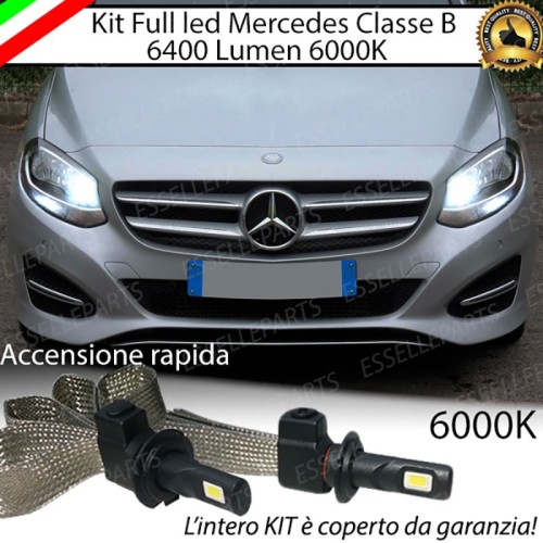 Kit Full LED H7 6400 Lumen 6000K Abbaglianti MERCEDES CLASSE B W246 RESTYLING