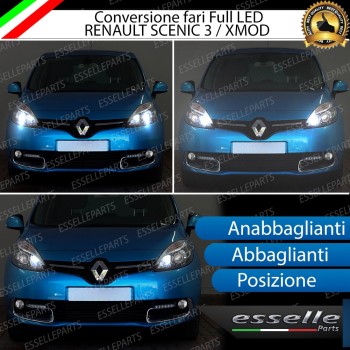 Conversione Fari Full LED 6000K bianco RENAULT XMOD Con Fari Lenticolari Conversione Fari Full LED 6000K bianco RENAULT XMOD Con Fari Lenticolari