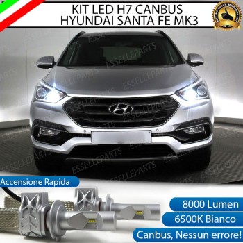 Kit Full LED H7 8000 LUMEN Abbaglianti HYUNDAI SANTA FE III