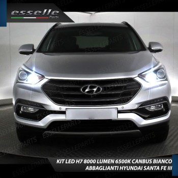 Kit Full LED H7 8000 LUMEN Abbaglianti HYUNDAI SANTA FE III