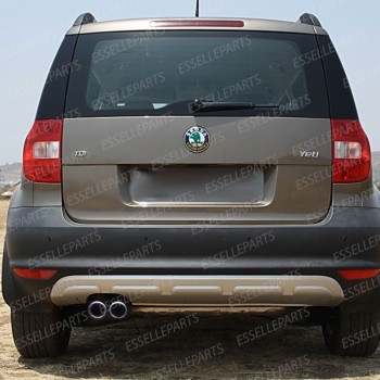 Terminale di scarico cromato INOX per SKODA YETI RESTYLING