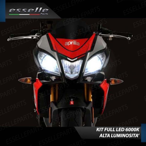 Kit Full LED Coppia H11 9800 Lumen Anabbaglianti per Aprilia RSV4 1000 2009-2012 R
