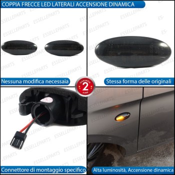 Placchette Dinamiche Laterali NERE a led per frecce specifiche NISSAN CUBE