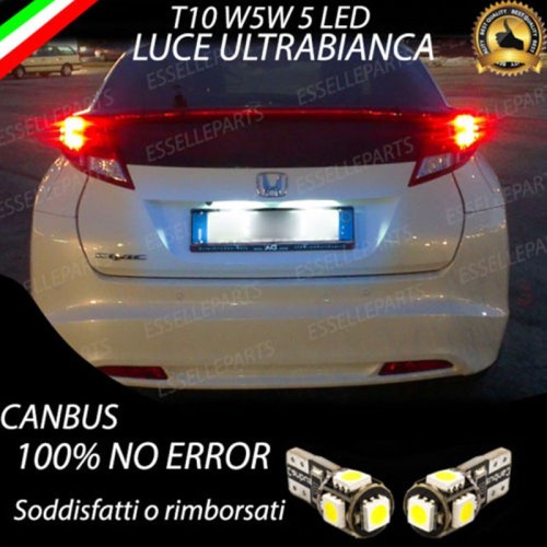 Luci targa 5 LED Canbus