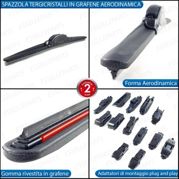 Kit Spazzola Tergicristallo Aerodinamica per Mercedes Classe E W210