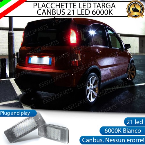 Coppia placchette da 18 LED Specifiche per Luci targa LED Fiat Panda MK2 169