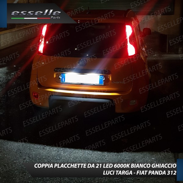 Kit LED interni + Luci targa LED 6000K Canbus Fiat Panda MK3 con plafoniera doppia