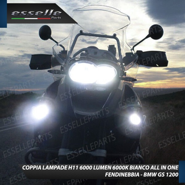 Kit Full LED H11 6000 LUMEN Canbus 6000K Bianco Fendinebbia per BMW GS 1200