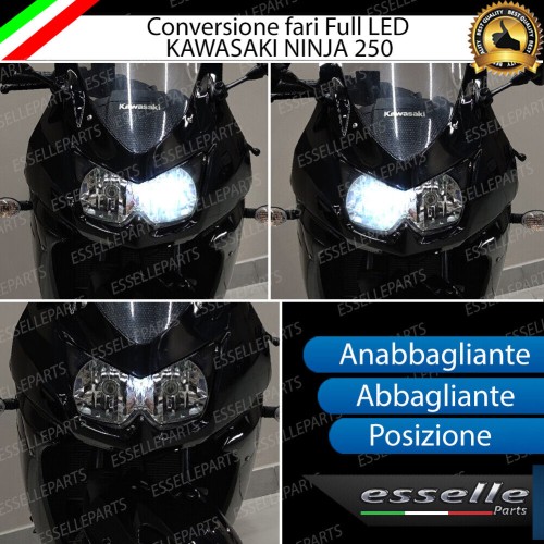 Conversione Fari Full LED - ULTRA COMPATTA - per KAWASAKI NINJA 250 R