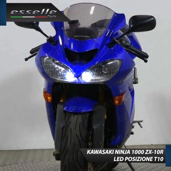 Luci posizione T10 5 LED Canbus per KAWASAKI Ninja 1000 ZX-10R 2004-2005