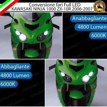 Conversione Anabbaglianti + Abbaglianti Full LED KAWASAKI Ninja 1000