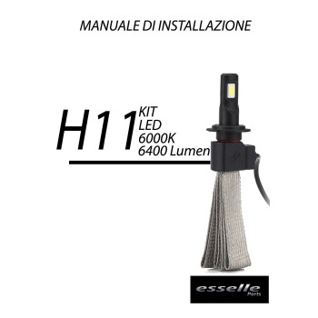 Kit Full LED Anabbaglianti H11 6400 Lumen 6000K bianco Toyota HILUX MK8