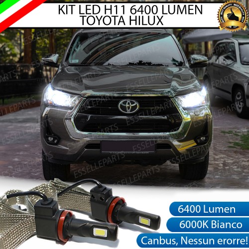 Kit Full LED Anabbaglianti H11 6400 Lumen 6000K bianco Toyota HILUX MK8