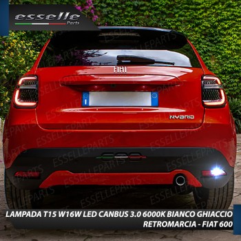Lampada Retromarcia 24 Led T15 W16W Canbus Fiat 600 6000K Bianco No Errore