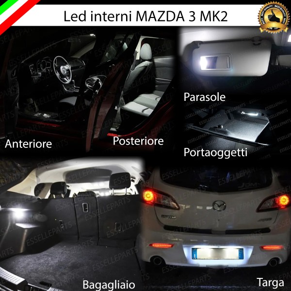 Led interni + Targa Mazda 3 MK2