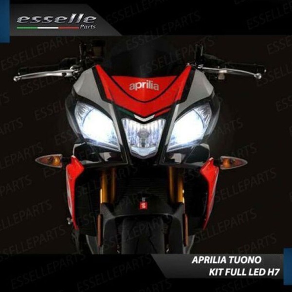 Kit Full LED H7 7000 Lumen Anabbaglianti per Aprilia Tuono 1100 2015-2017 V4 Factory
