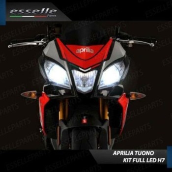Kit Full LED Coppia H7 7000 Lumen Anabbaglianti per Aprilia Tuono 125 2017-2020