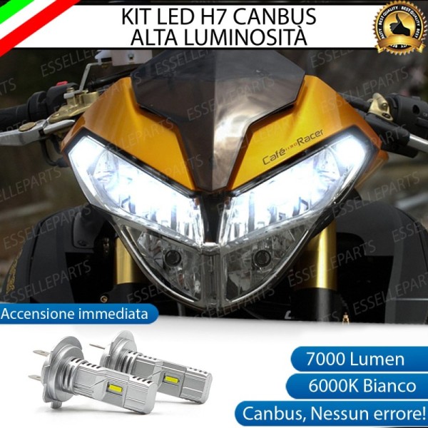 Kit Full LED Coppia H7 7000 Lumen Anabbaglianti per Benelli TNT 1130 2010-2016 R