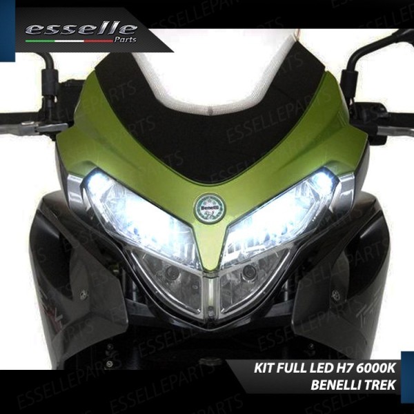 Kit Full LED Coppia H7 7000 Lumen Anabbaglianti per Benelli Tre 1130 K 2006-2016
