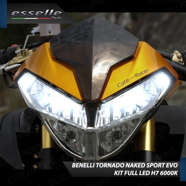 Kit Full LED H7 7000 Lumen Anabbaglianti per Benelli Tornado Naked Tre 899 2010-2016