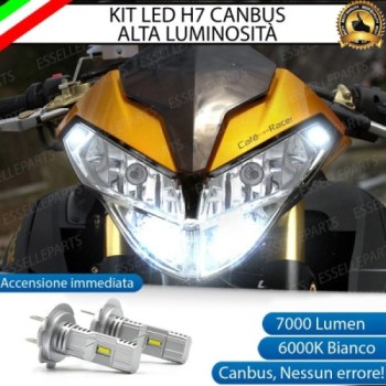 Kit Full LED H7 7000 Lumen Abbaglianti per Benelli Tornado Naked Tre 899 2008-2011 S