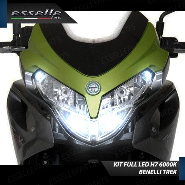 Kit Full LED Coppia H7 7000 Lumen Abbaglianti per Benelli Tre 899 K 2008-2011