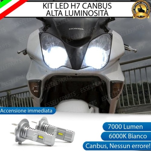 Kit Full LED Lampade H7 7000 Lumen Anabbaglianti Honda VFR 800 2002-2005