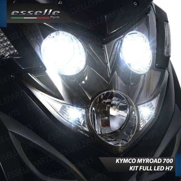 Kit Full LED Coppia H7 7000 Lumen Abbaglianti per KYMCO Myroad 700i 2011-2016