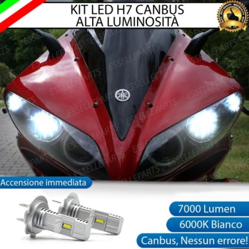 Kit Full LED Coppia H7 7000 Lumen Abbaglianti per YAMAHA YZF R1 2006-2007