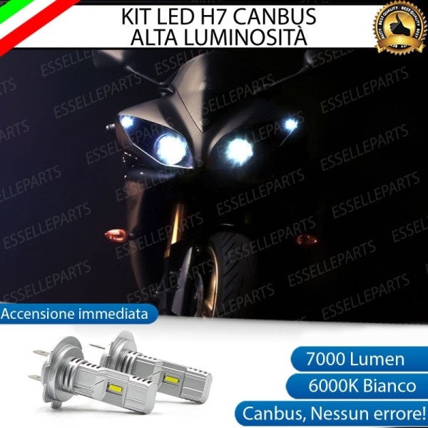 Kit Full LED H7 7000 Lumen Anabbaglianti Abbaglianti per YAMAHA YZF R1 2009-2011