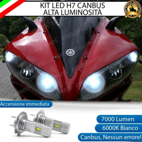 Kit Full LED Coppia H7 7000 Lumen Anabbaglianti per YAMAHA YZF R1 2006-2007