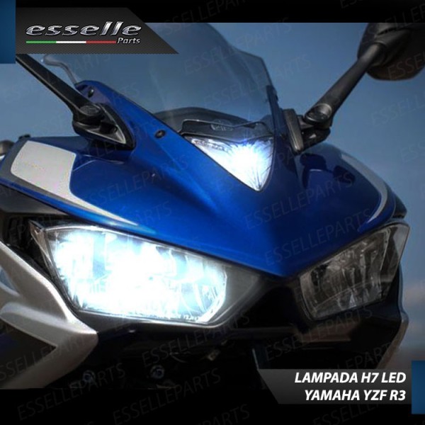 Conversione Fari Full LED per Yamaha YZF R3 Luce Bianca
