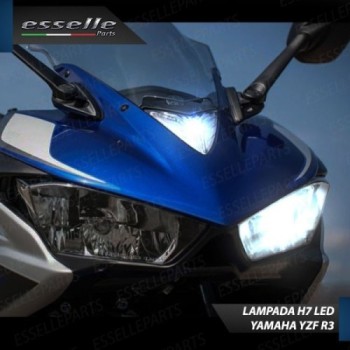 Conversione Fari Full LED per Yamaha YZF R3 Luce Bianca
